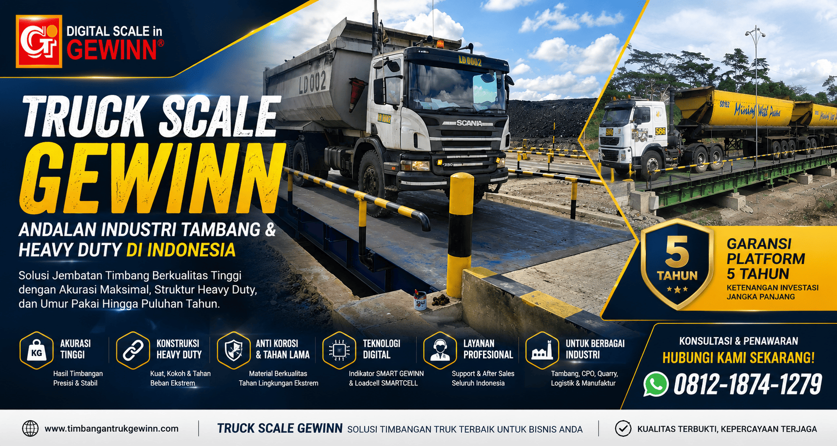 Mengapa Truck Scale GEWINN Menjadi Andalan Industri Tambang dan Heavy Duty di Indonesia?